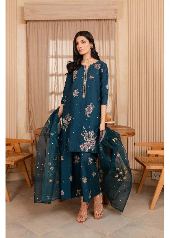 Lawn Unstitched 3 Piece Embroidered Dress AL-118