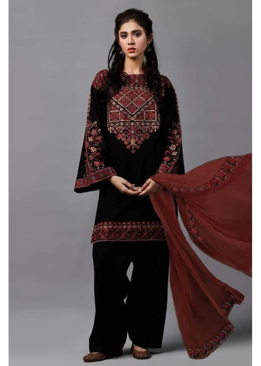 Lawn Unstitched 3 Piece Embroidered Dress AL-139